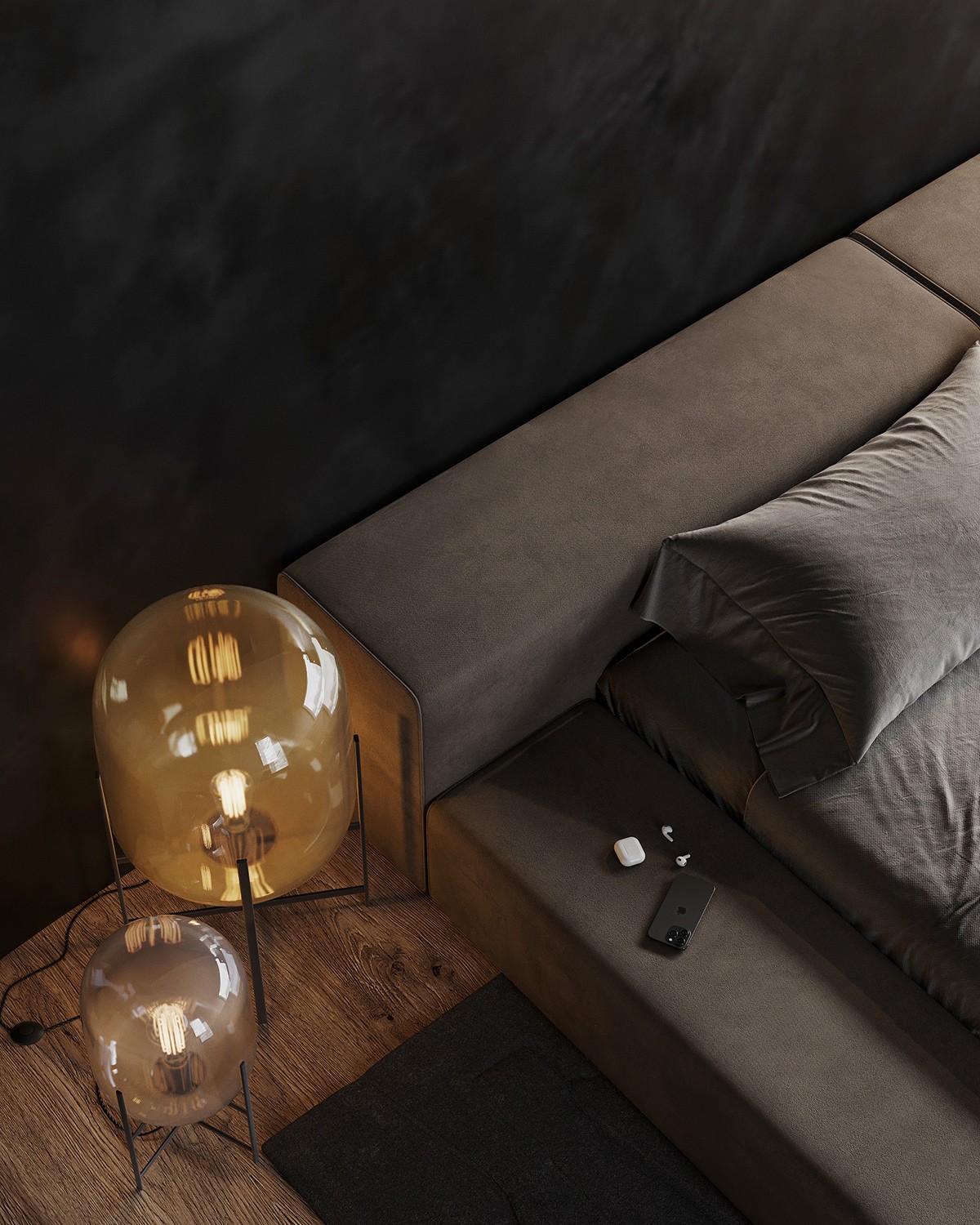 黑灰高级质感空间 神秘又高冷-10