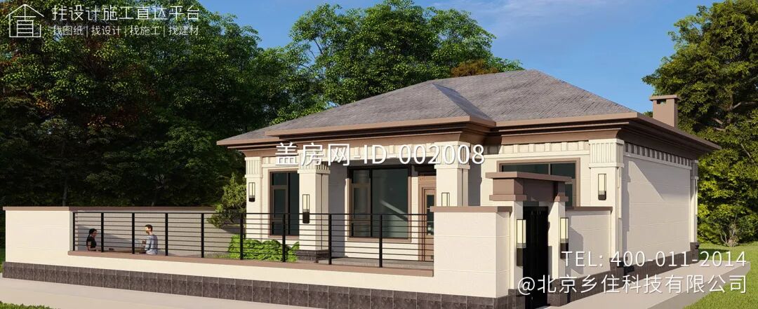 【设计师案例】土建参考造价30万，面宽12m×进深10m四川广元一层新中式别墅-33