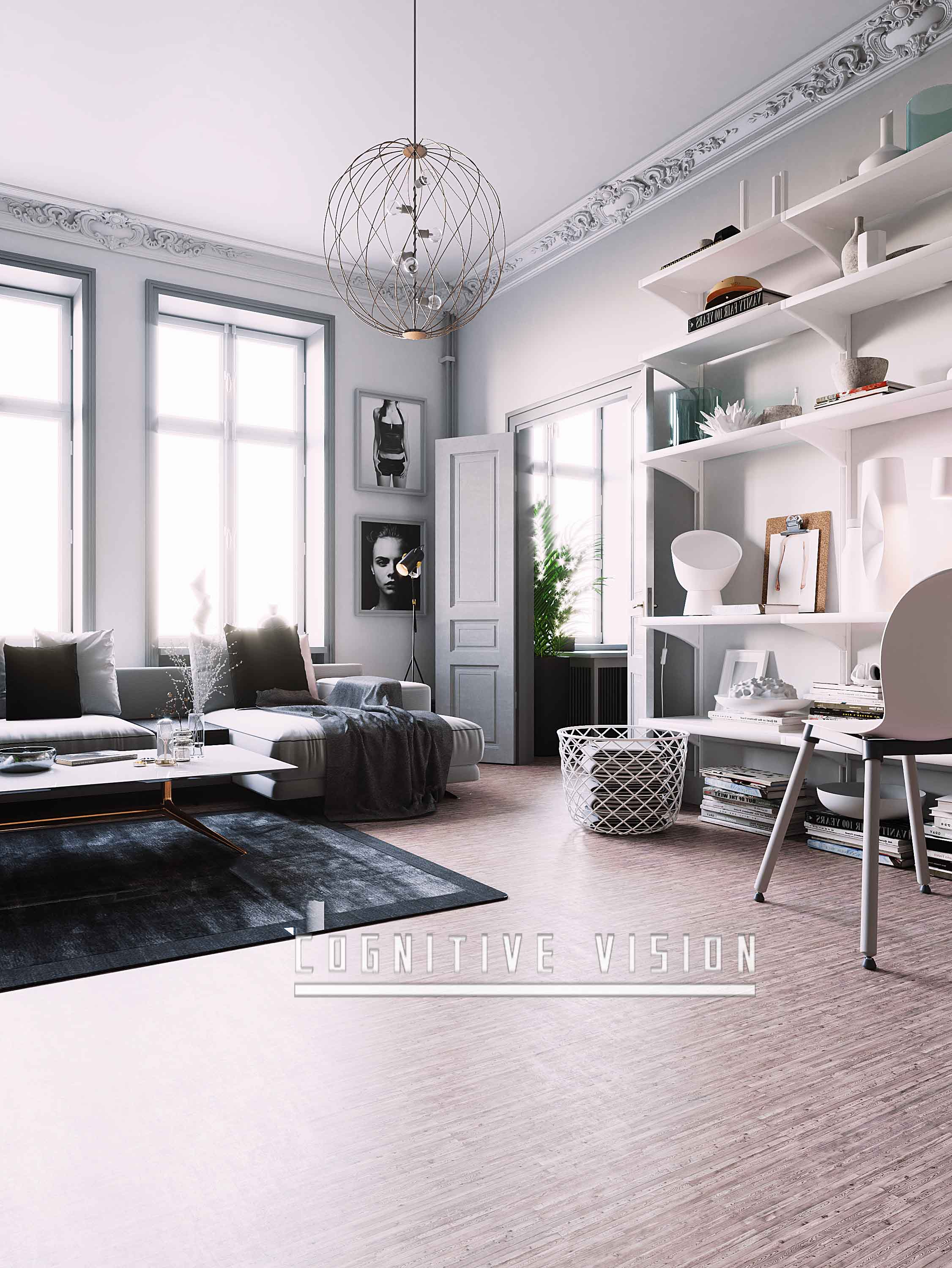 小户型设计典范 | 简约色彩带动空间节奏-8