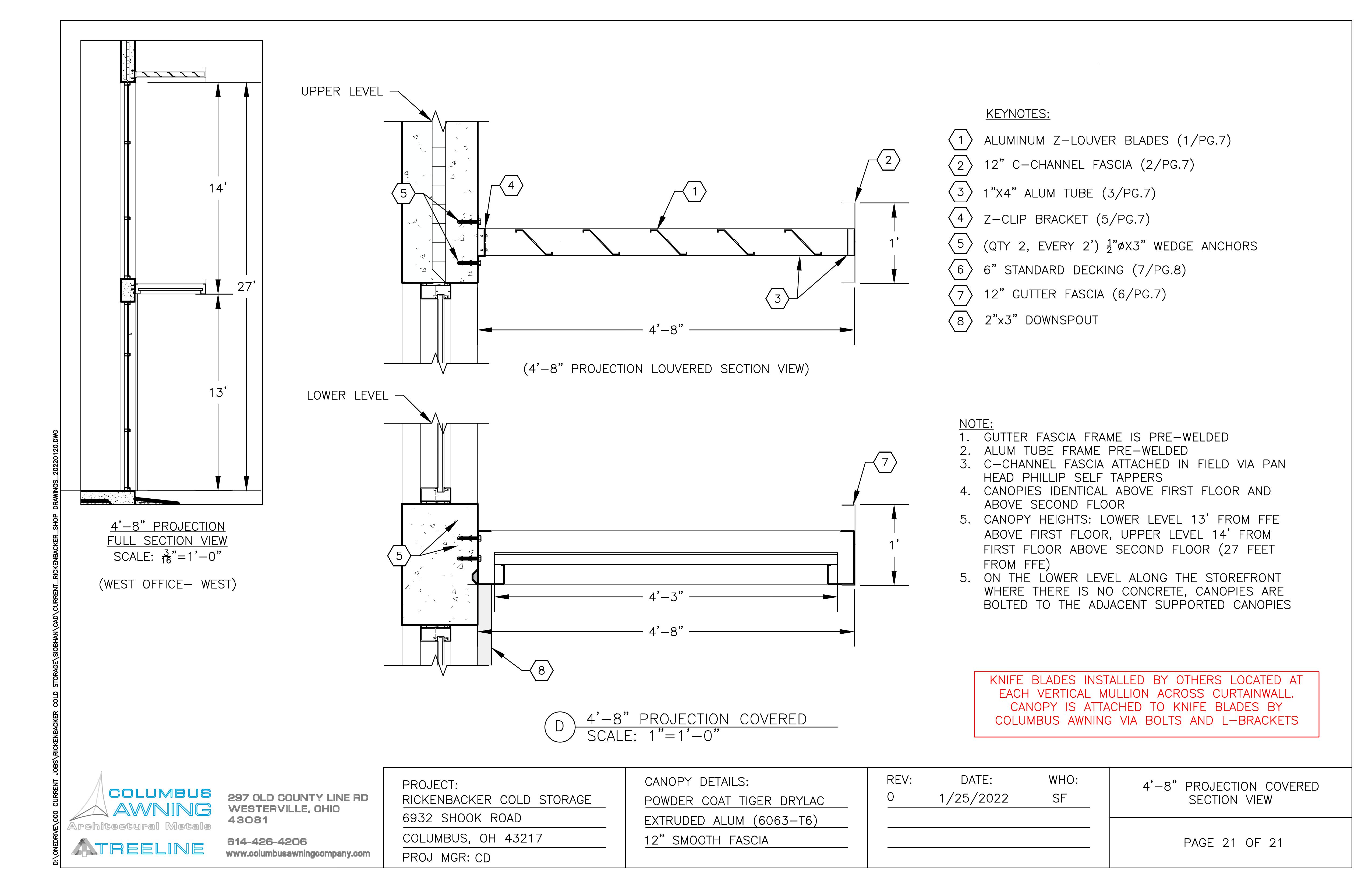 Cantilevered Canopy Project- Rickenbacker Cold Storage-20