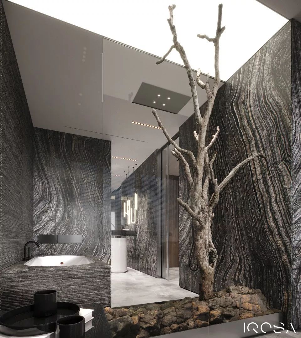 乌克兰 IQOSA 工作室打造野性公寓,粗犷与精致的完美融合-119