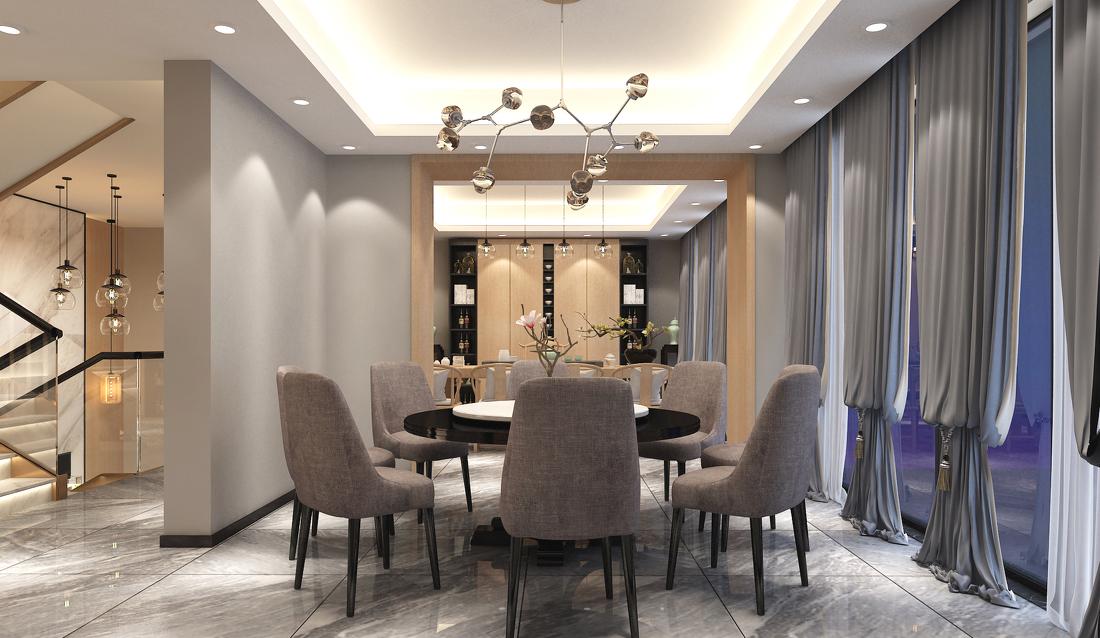 彭下欢设计·蒋先生新中式(御景庄园)-14