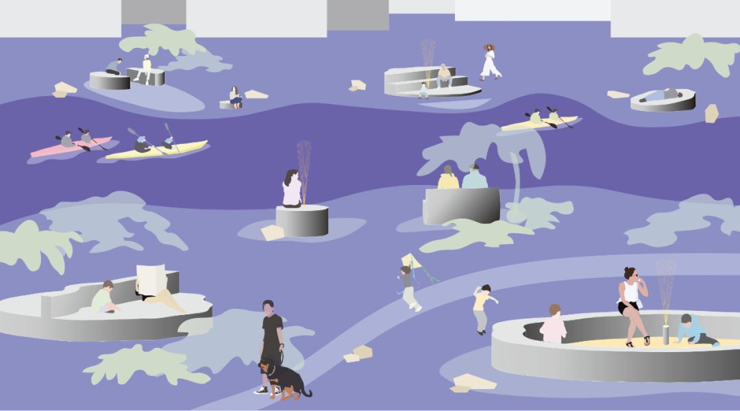 《疁石》——历史与现代的融合，打造嘉定环城河步道特色城市家具-1