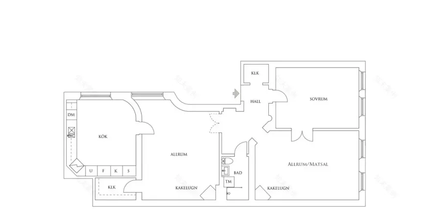 19 世纪瑞典公寓的柔和对比设计-17