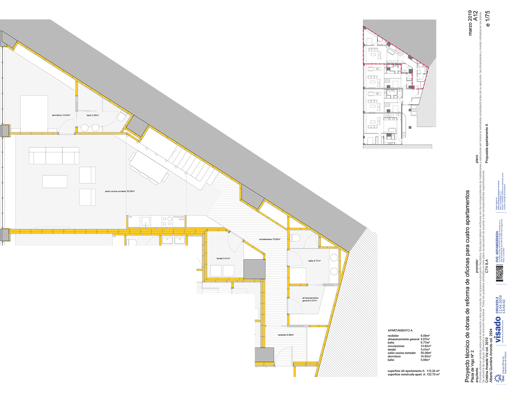 Santiago 公寓单元改造丨西班牙丨ansedequintans arquitectos-61