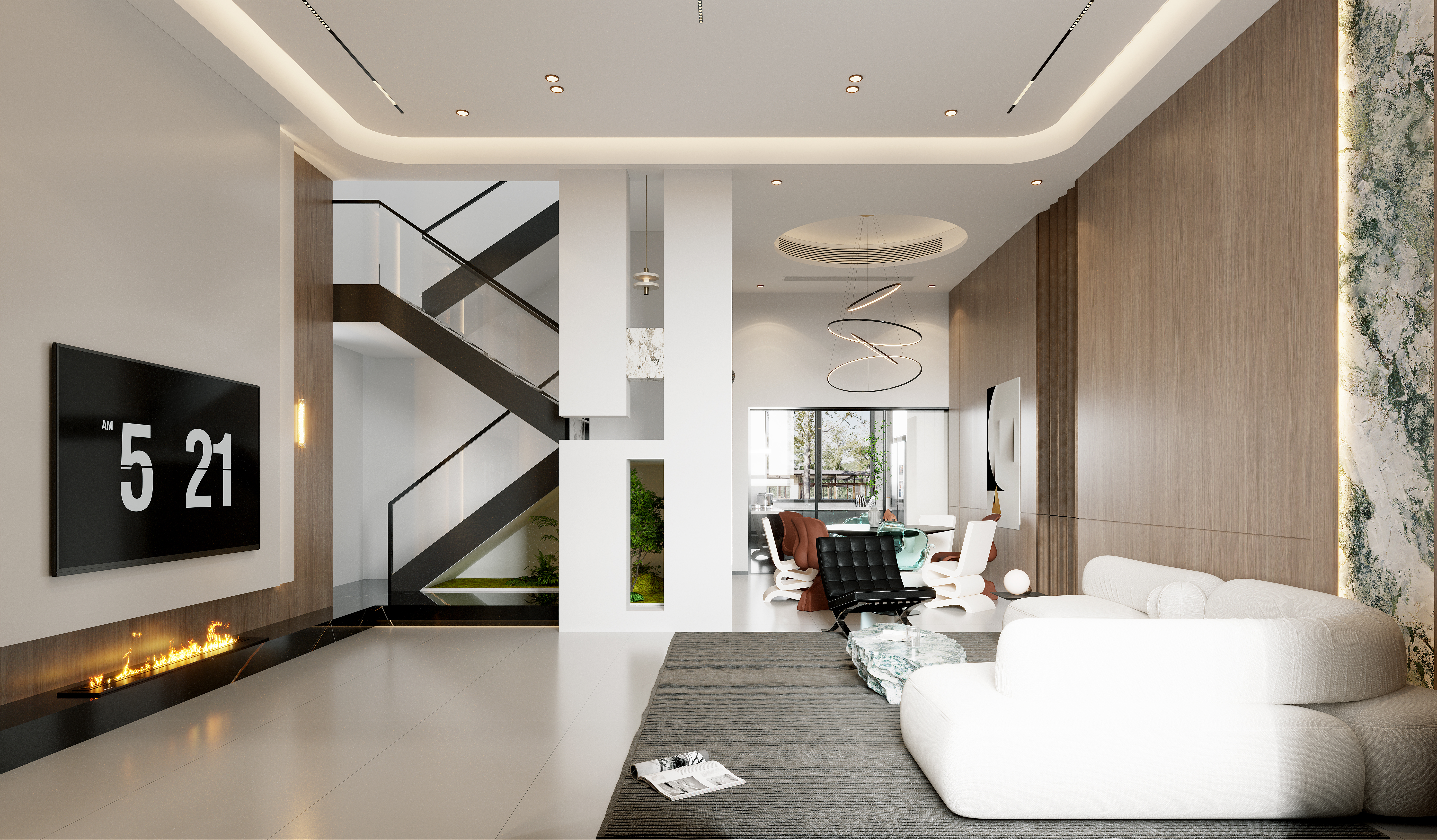 「极简・雅奢：把松弛感刻进别墅肌理」设计-7