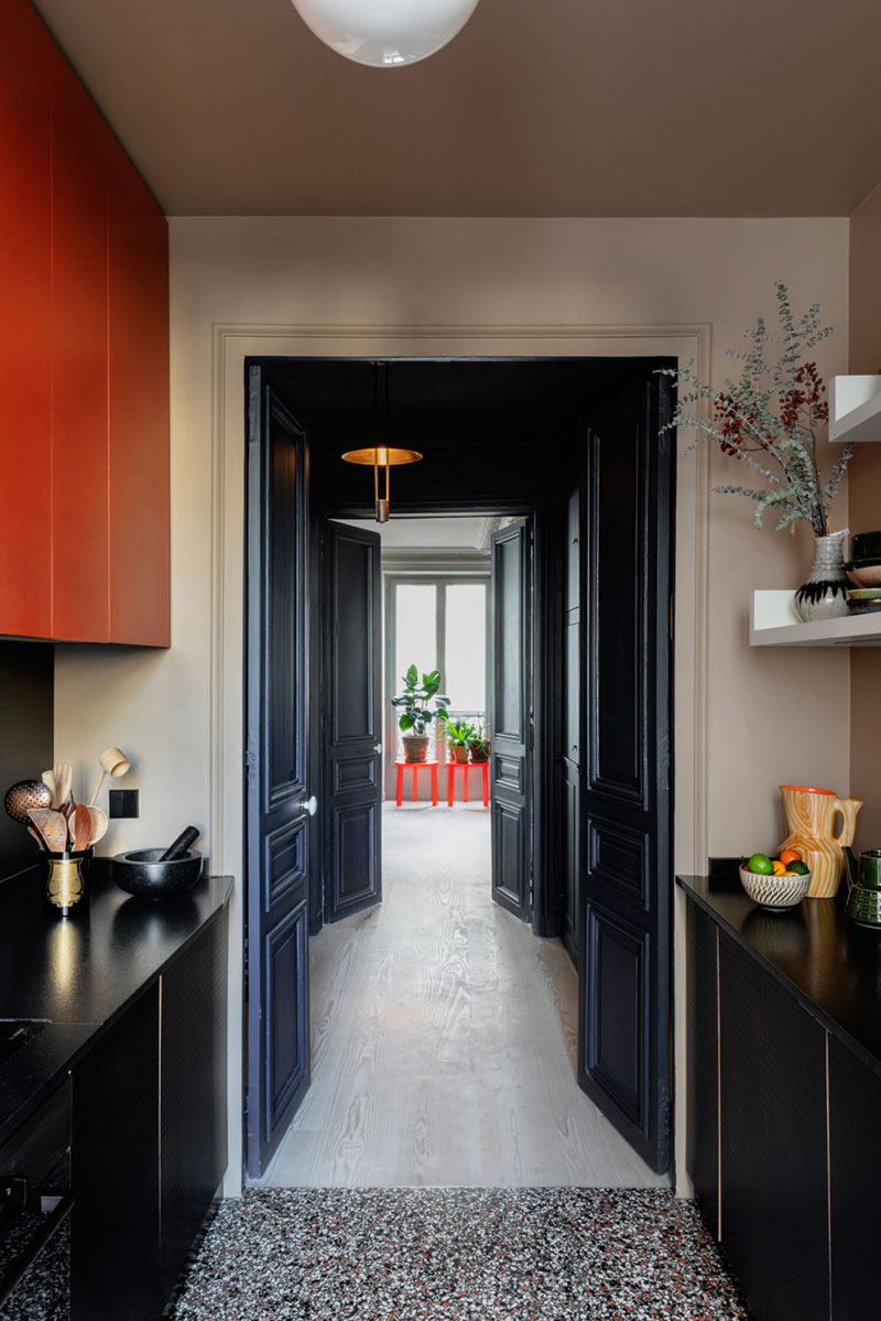 巴黎意式风华公寓，Federico Mazotto 的色彩游戏-5