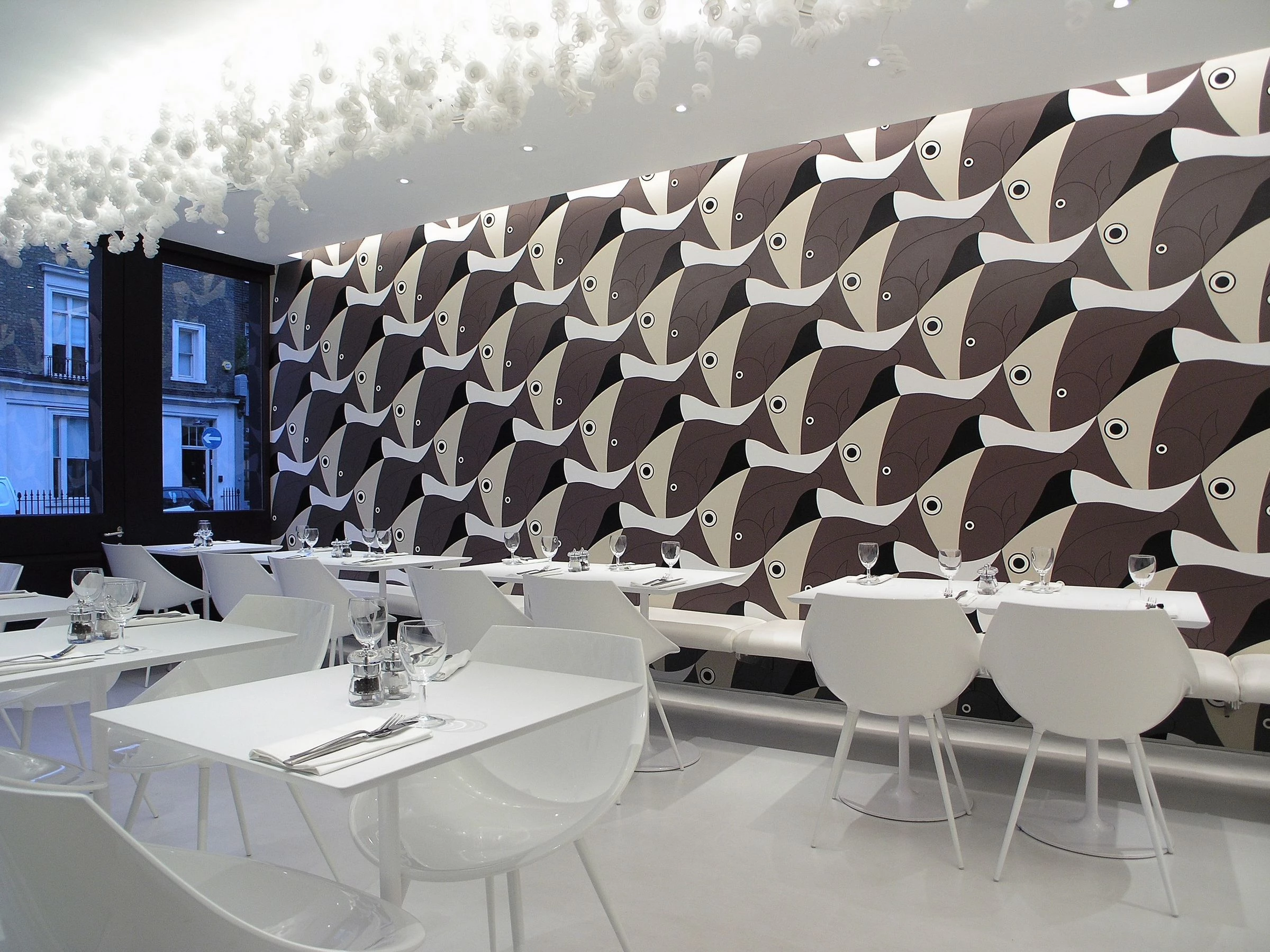 伦敦海味餐厅“OLIVOMARE”的海洋元素创意设计-32