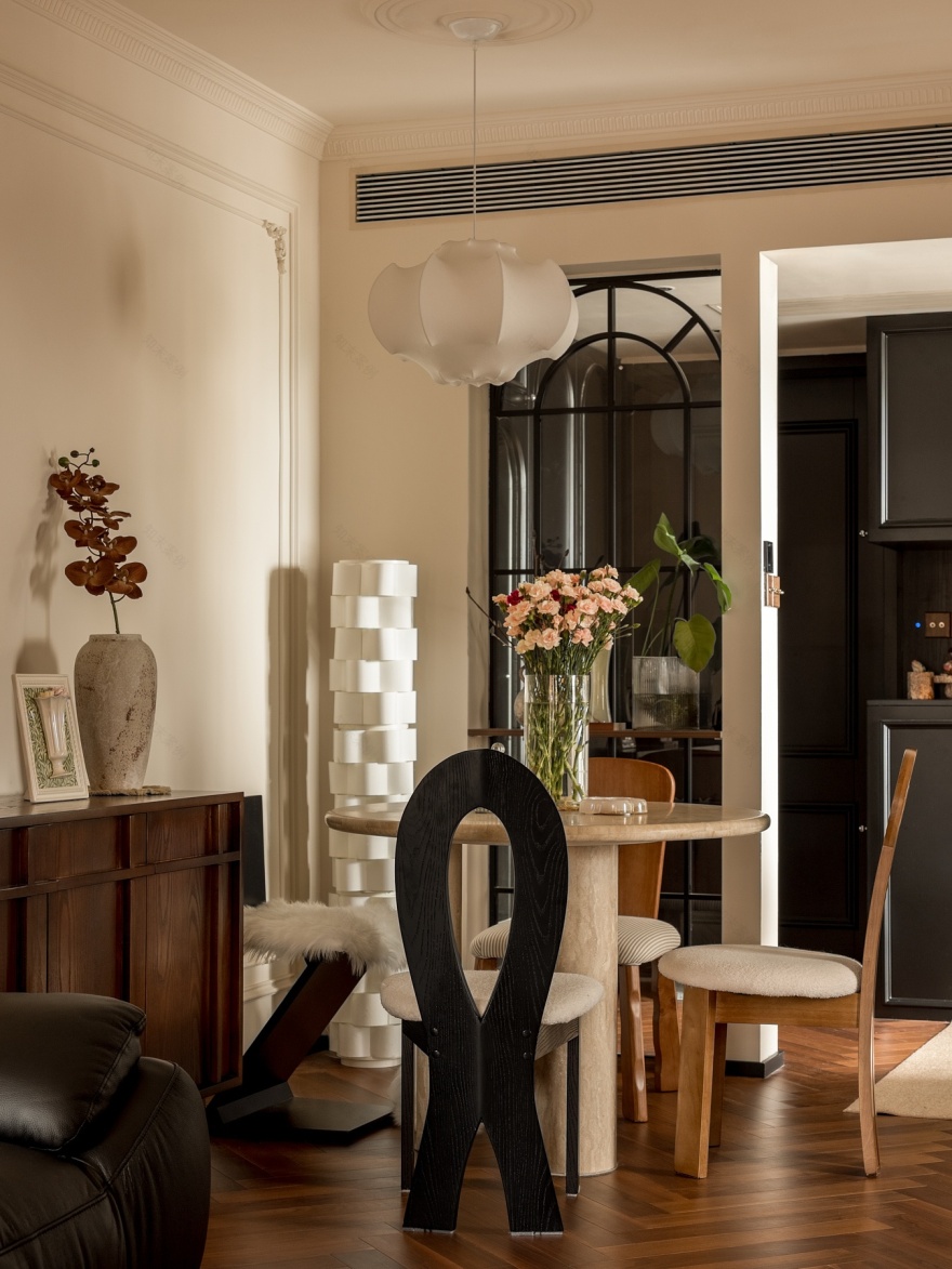 60㎡小户型轻法复古风住宅设计丨中国深圳-77