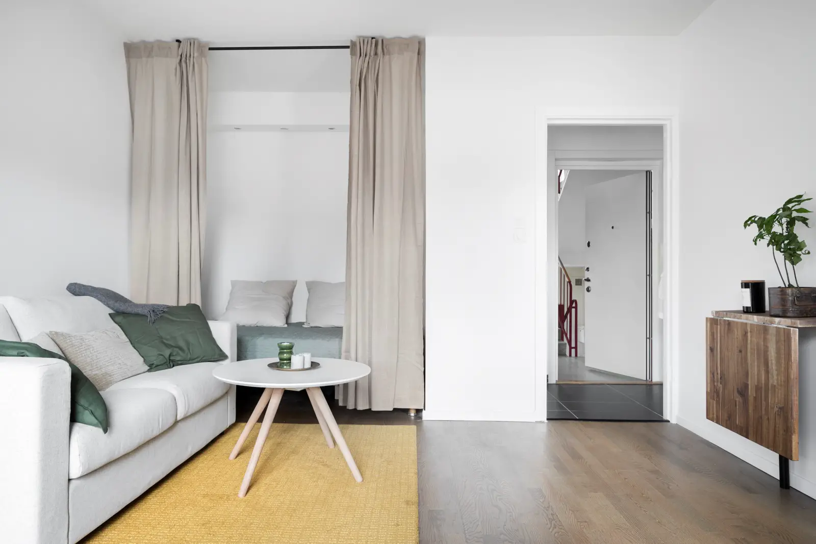 瑞典 26m2 绿色时尚工作室-15