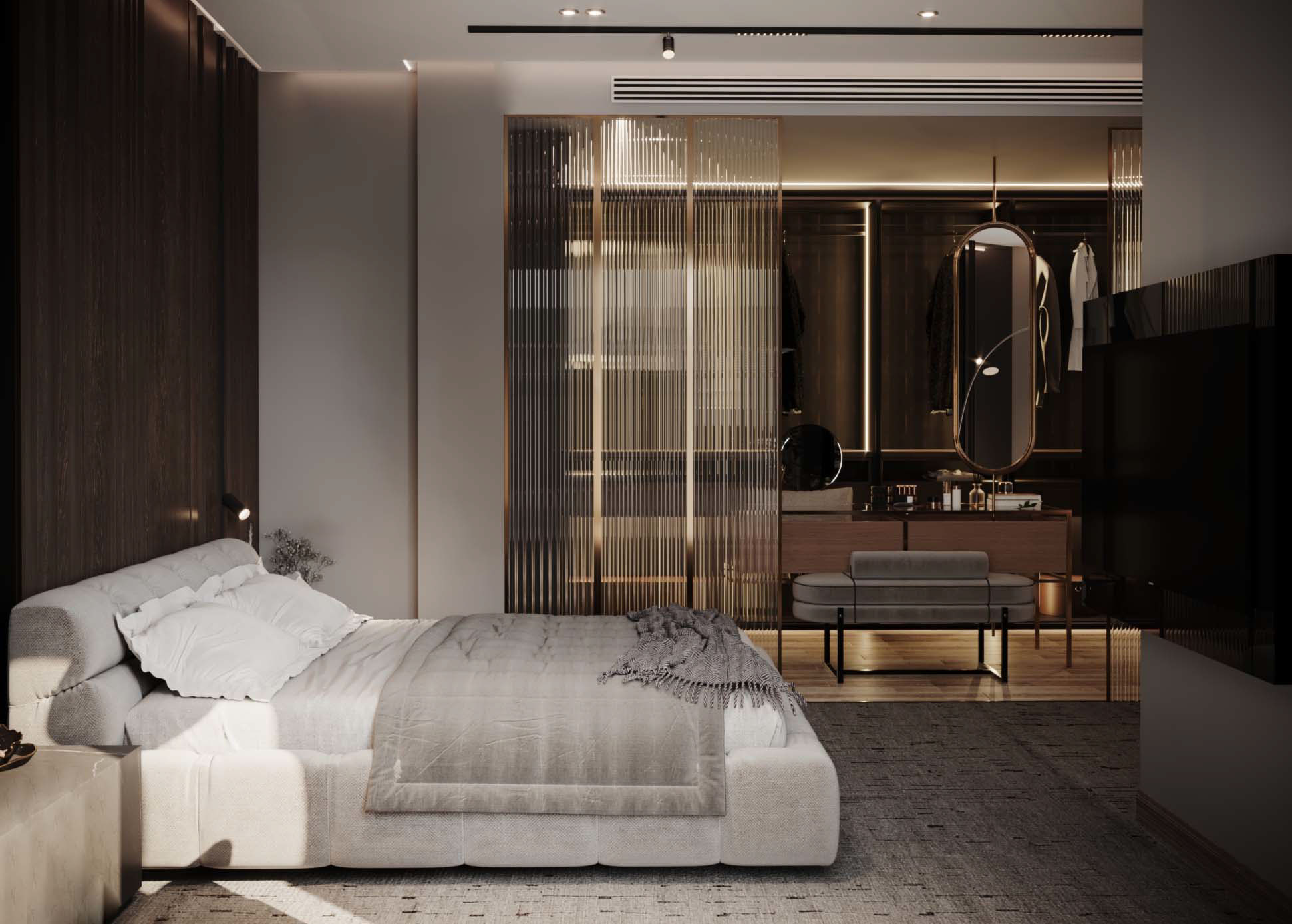 深色静谧空间  营造家的温馨感！-11