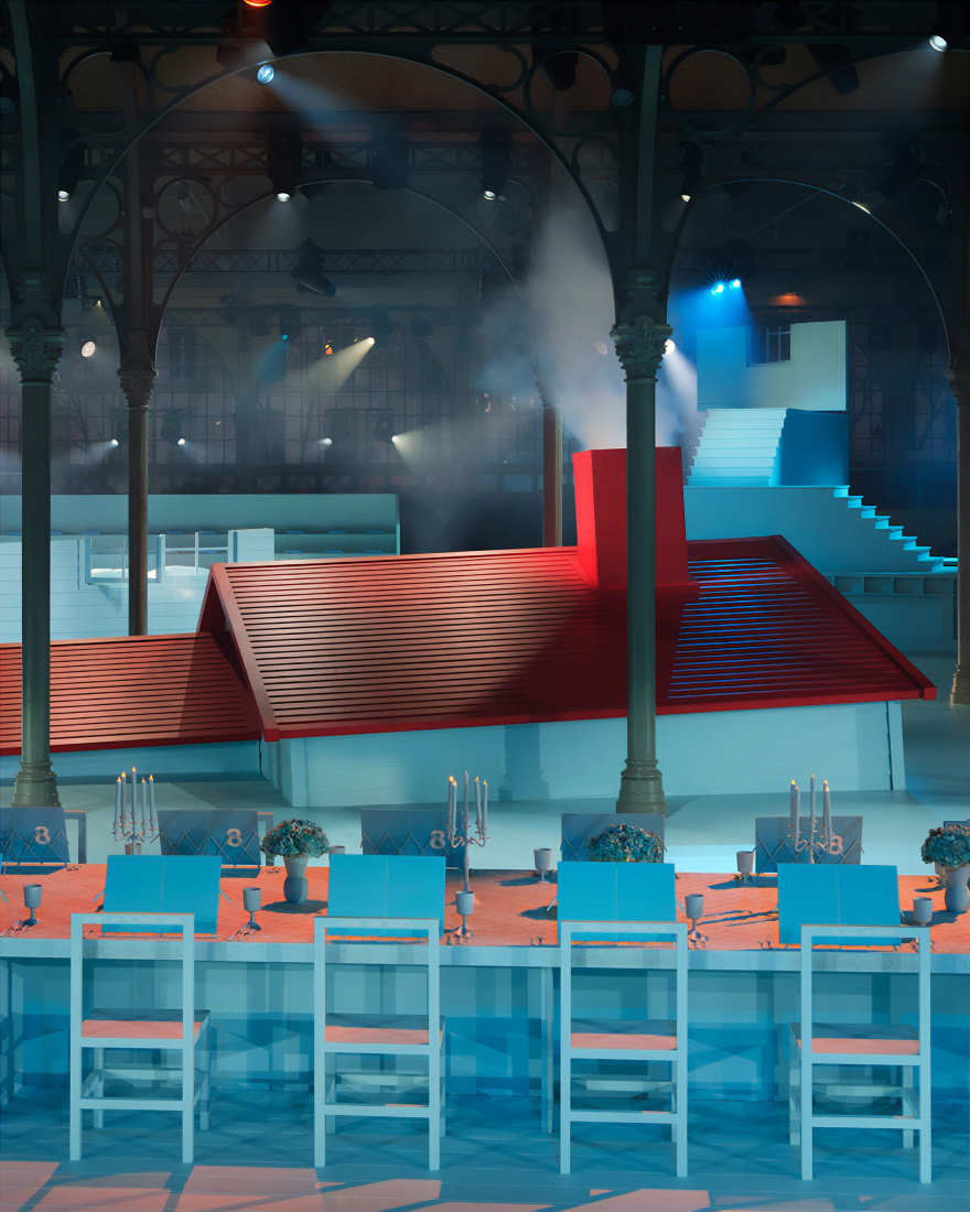 维吉尔·阿布洛遗作 | 路易·威登 AW22 男装秀 | 建筑与时尚的完美融合-5