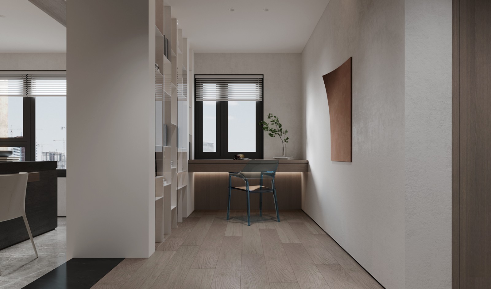 大地色系跃层套房设计丨Vike-15