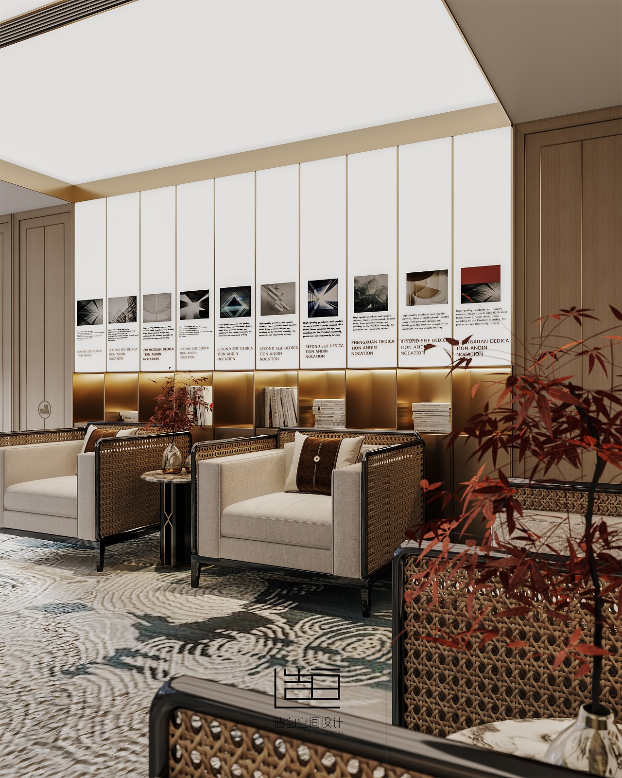 金该表现 | 招商办公设计表现 -24