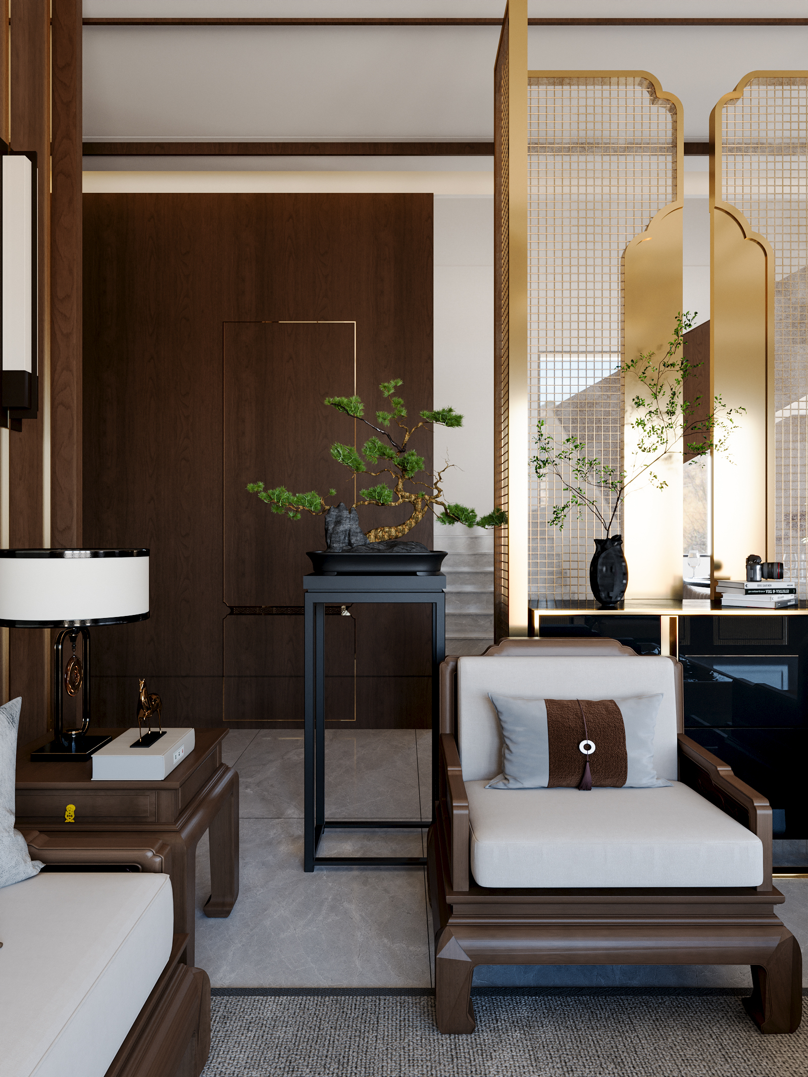 古代人智慧  新中式客餐厅-9