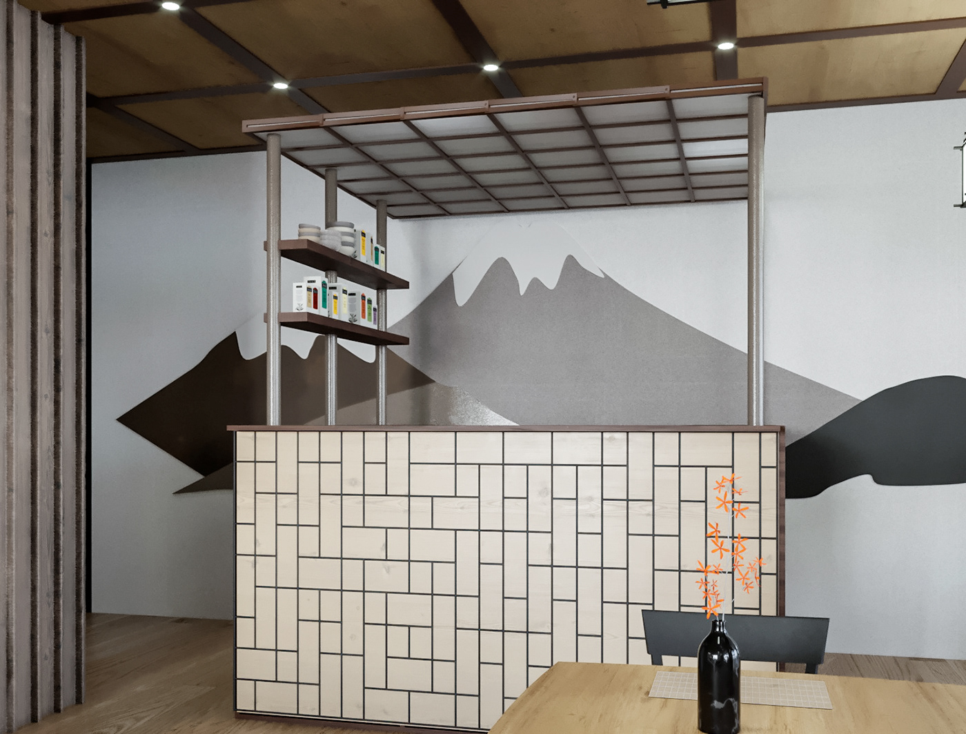 乌克兰日式餐厅设计丨Valery K.-10