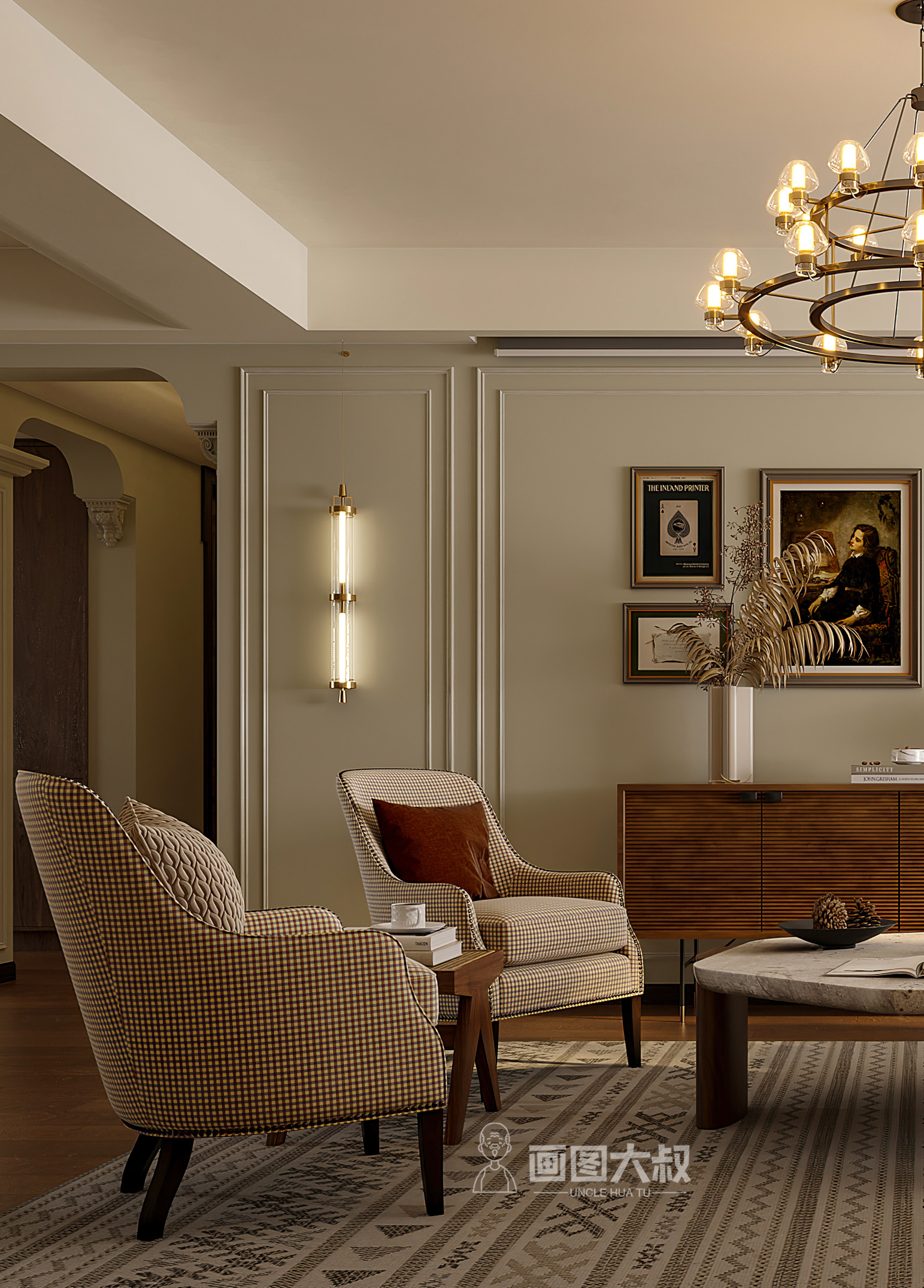 复古风效果图表现-6