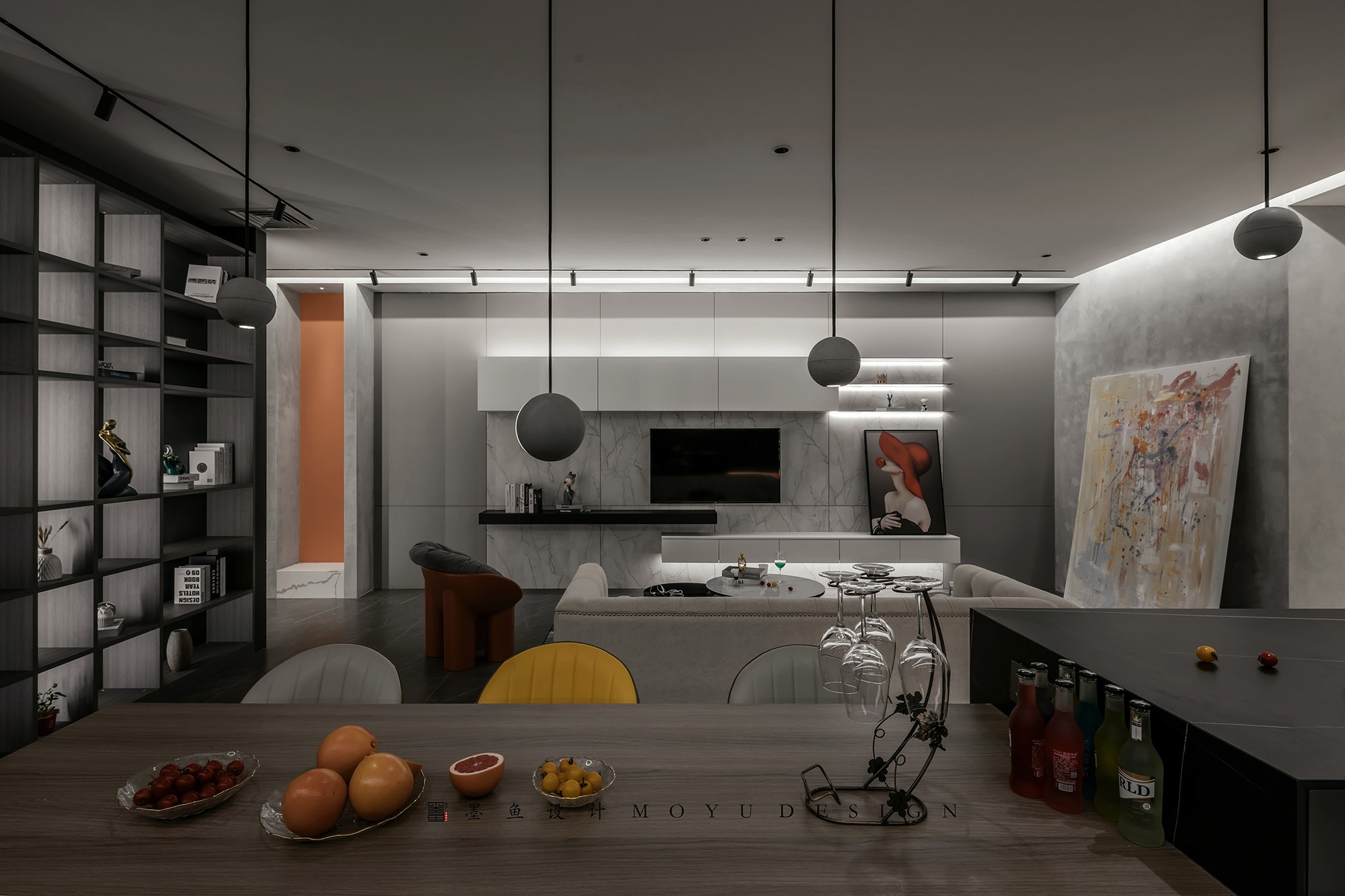 木兮贝全屋定制展厅丨墨鱼空间设计-24