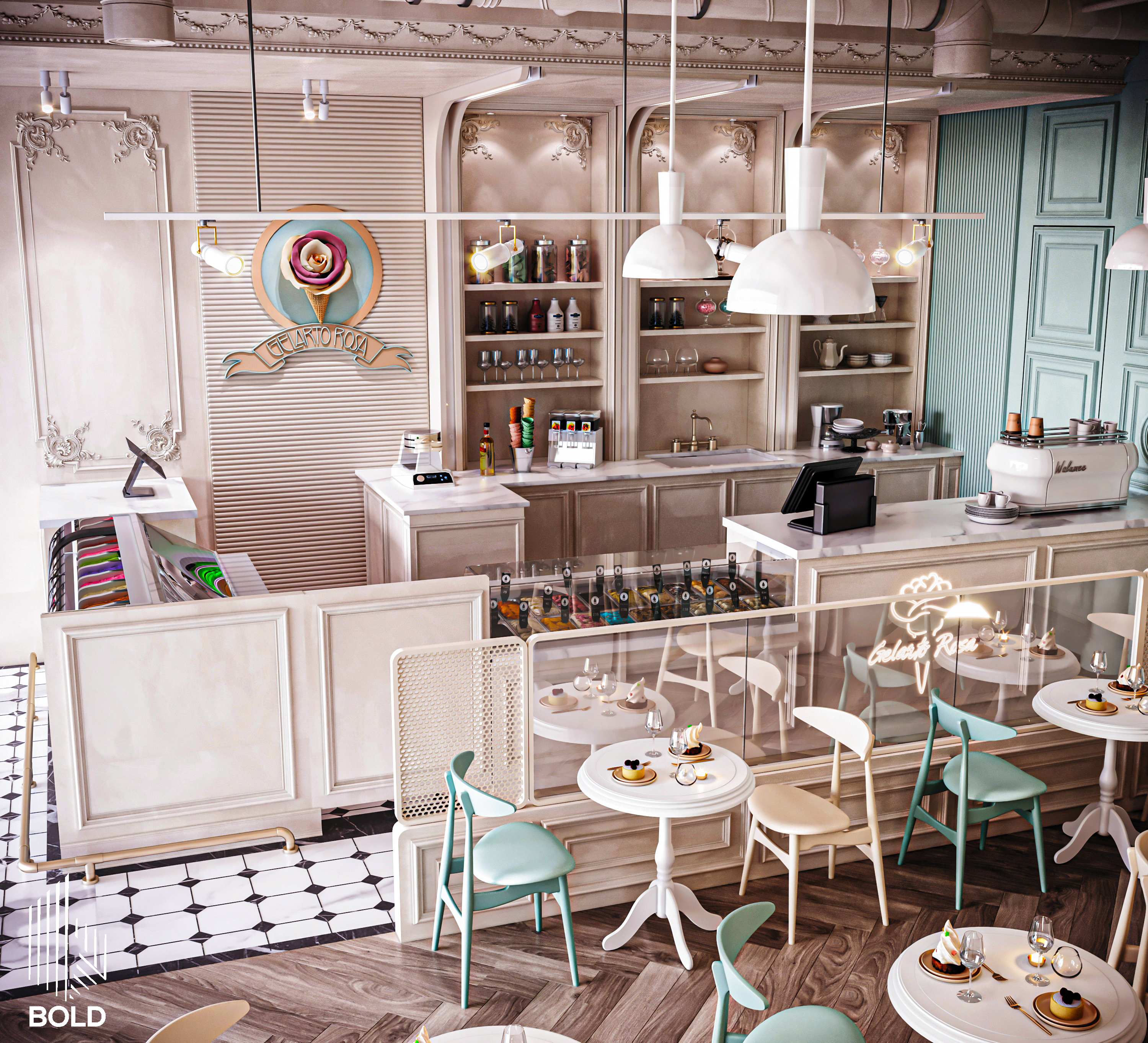 GELARTO ROSA冰淇淋店丨BOLD.Co-9
