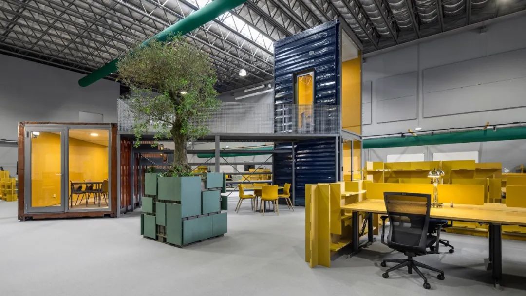 废弃仓库变身高颜值办公室,模块化设计成最大亮点-3