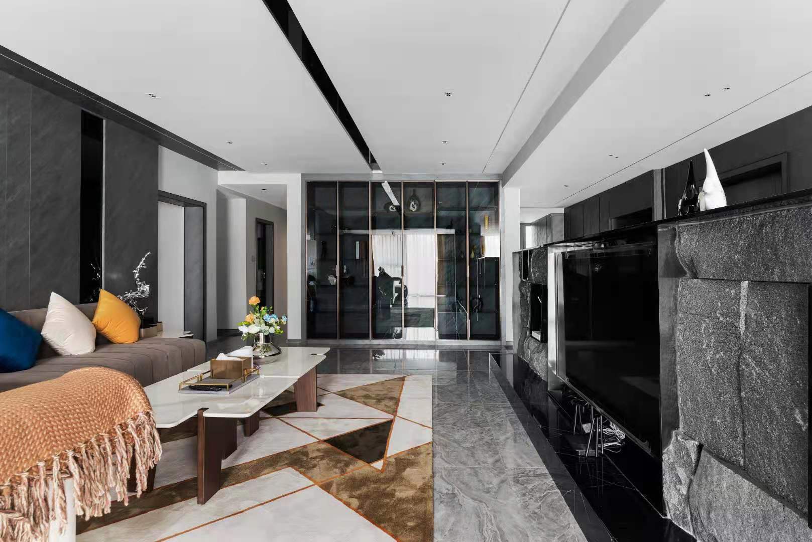 现代黑白灰下的温馨居所丨中国遵义丨陈国民设计团队-15