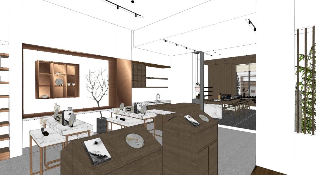 昆明北市区千谷茶叶,现代古典简约风营造的静谧茶空间-91