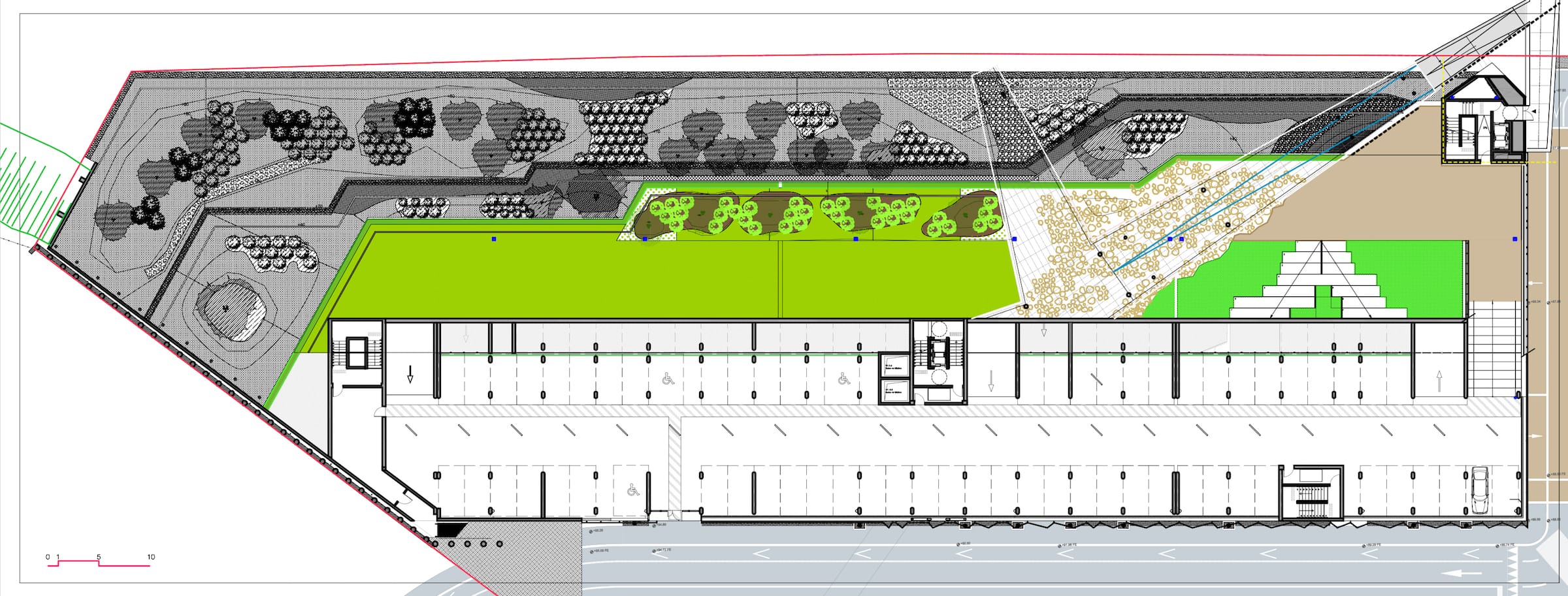 法国维特尔市多功能联运立交桥设计丨TETRARC Architects-31