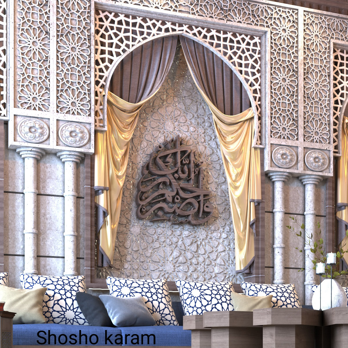 Islamic Council ues max, vray, and ps-3