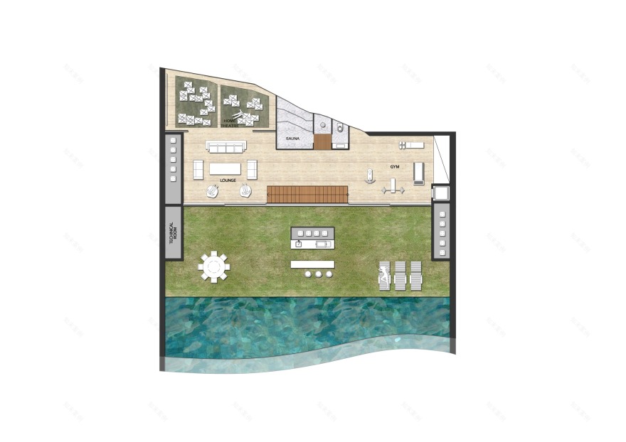 波浪之屋 | 海景别墅的室内设计巅峰之作-2