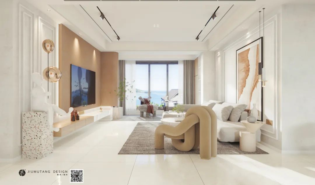 恒大城初秋微凉,现代简约治愈系住宅-14