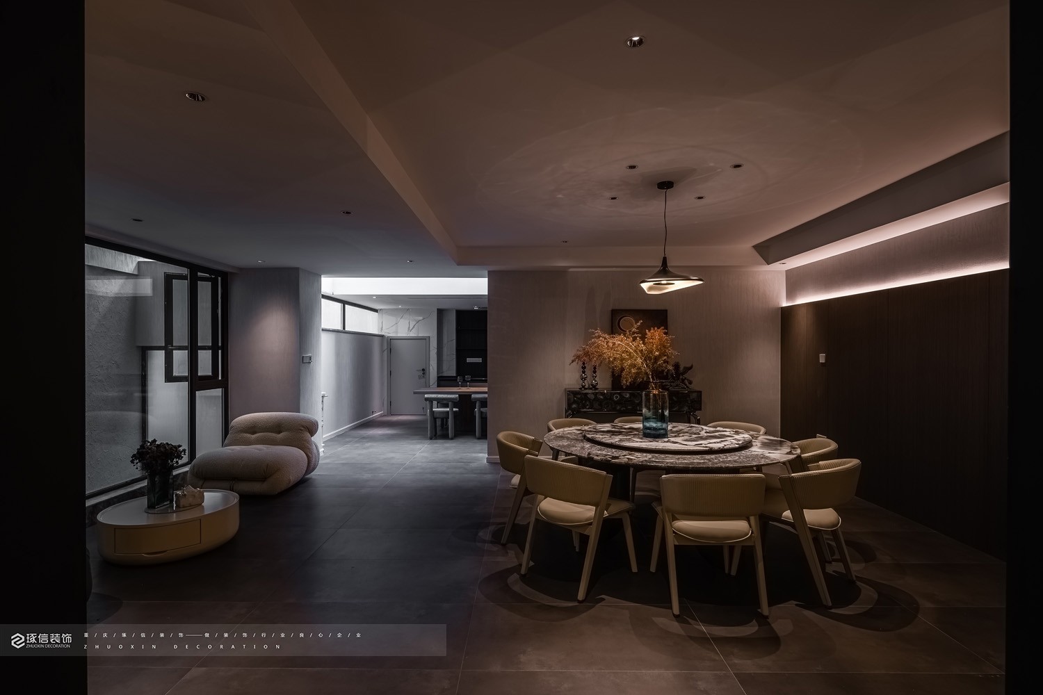 450 平现代轻奢养老房丨琢信装饰-19