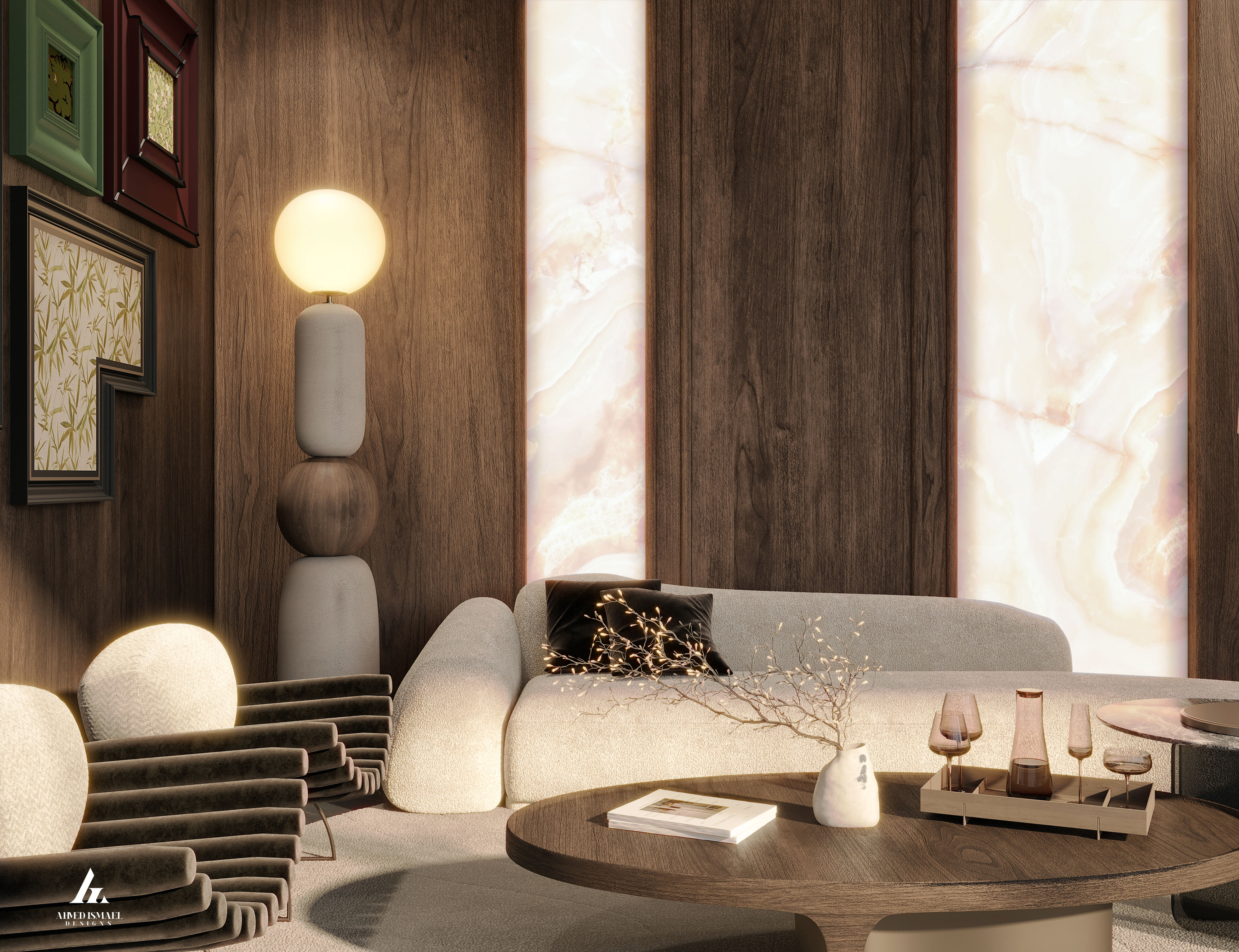 奢华现代接待区设计-3