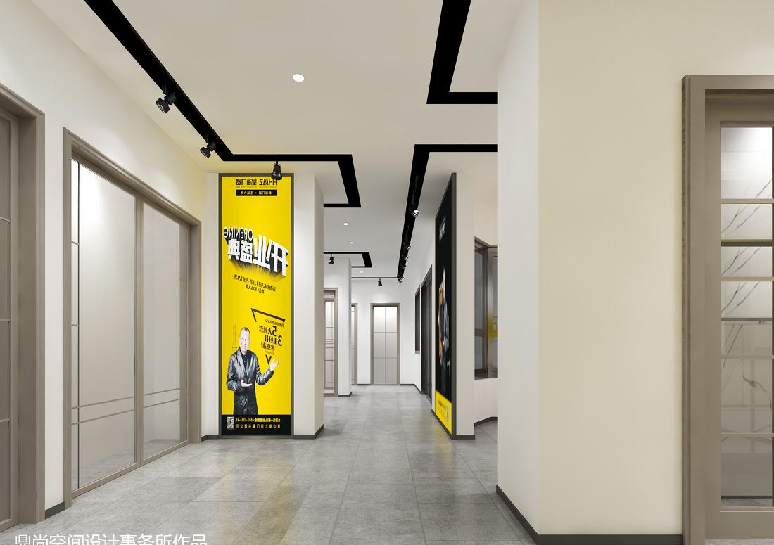 简约艺术风格门窗店设计-2