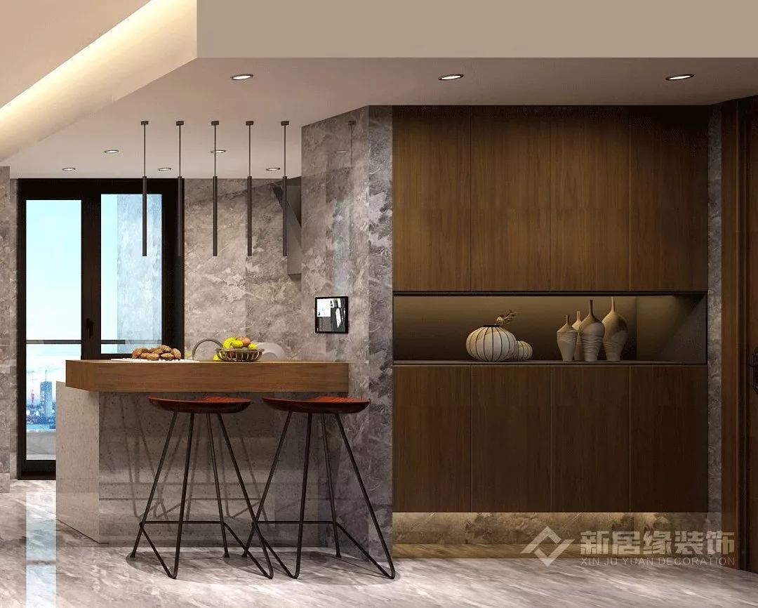 中海金沙里现代简约家居设计,原木色与高级灰的时尚碰撞-33