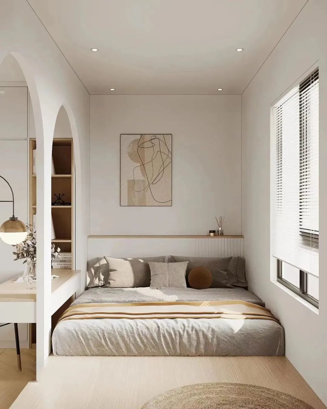 小卧室设计 · 榻榻米 VS 传统床,哪个更适合你?丨高灰别墅大宅设计-4