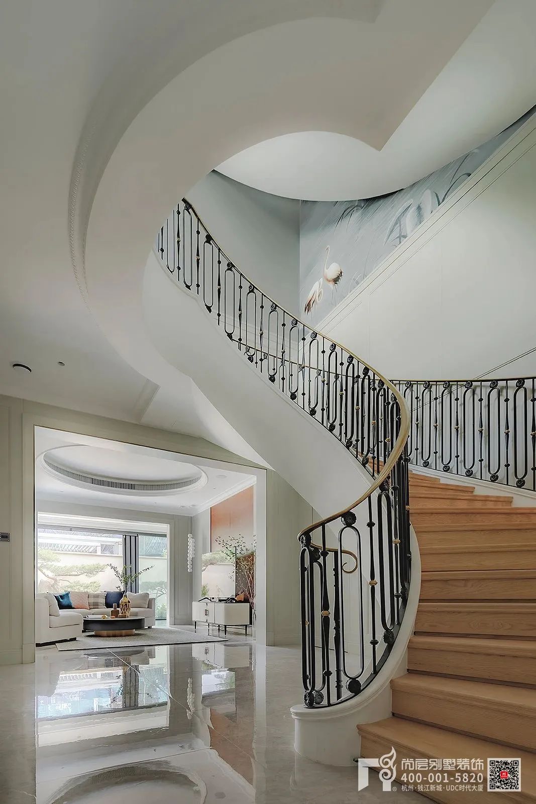 复古混搭浪漫别墅丨杭州尚层装饰-35