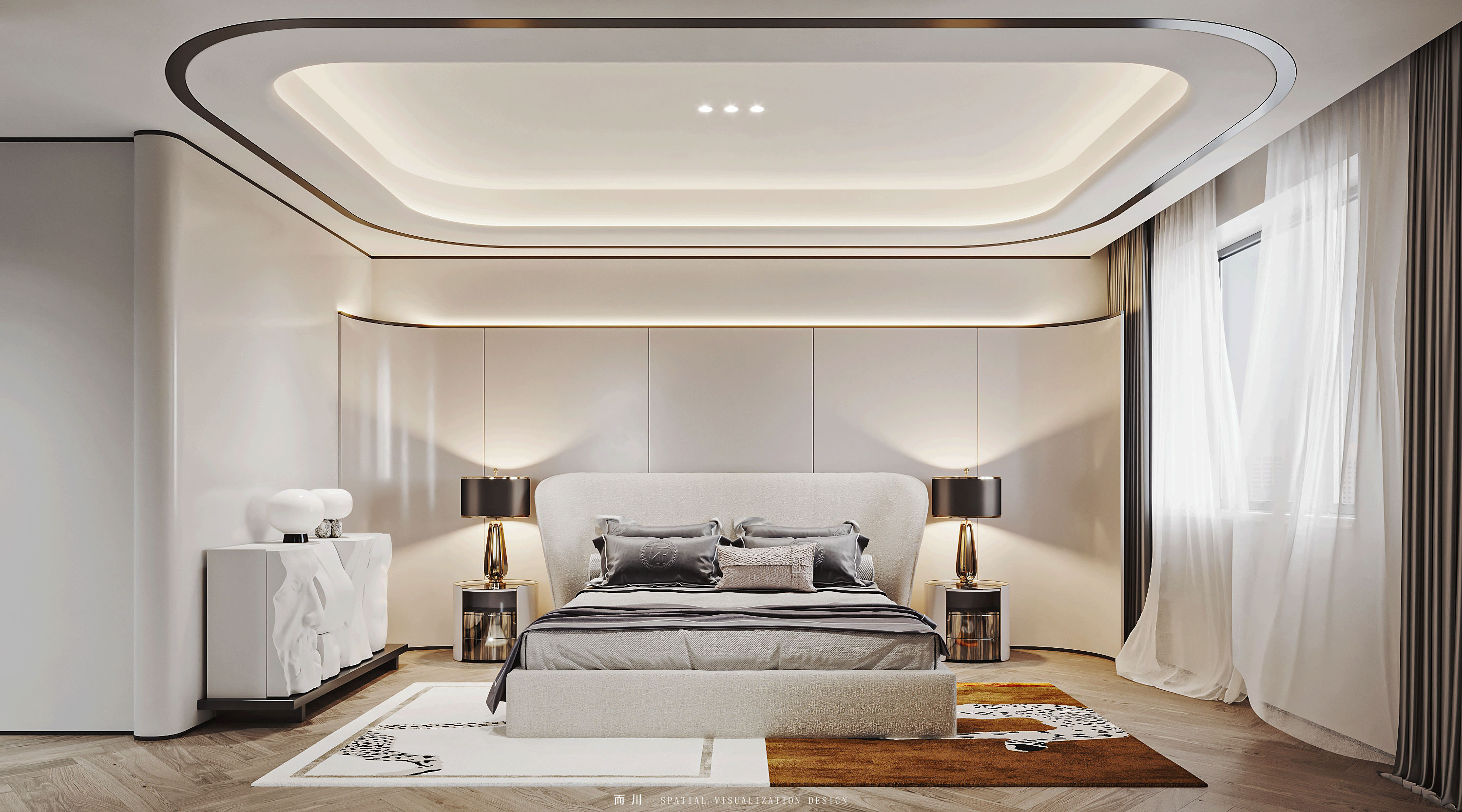 现代轻奢丨魔方空间设计-28