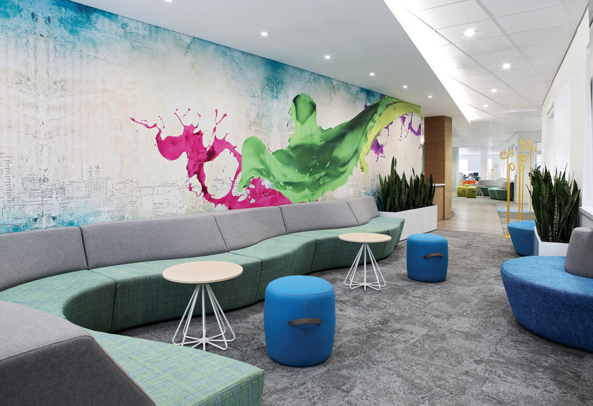 南非约翰内斯堡 AIG 办公室 - 明亮、开放、协作的办公环境-12