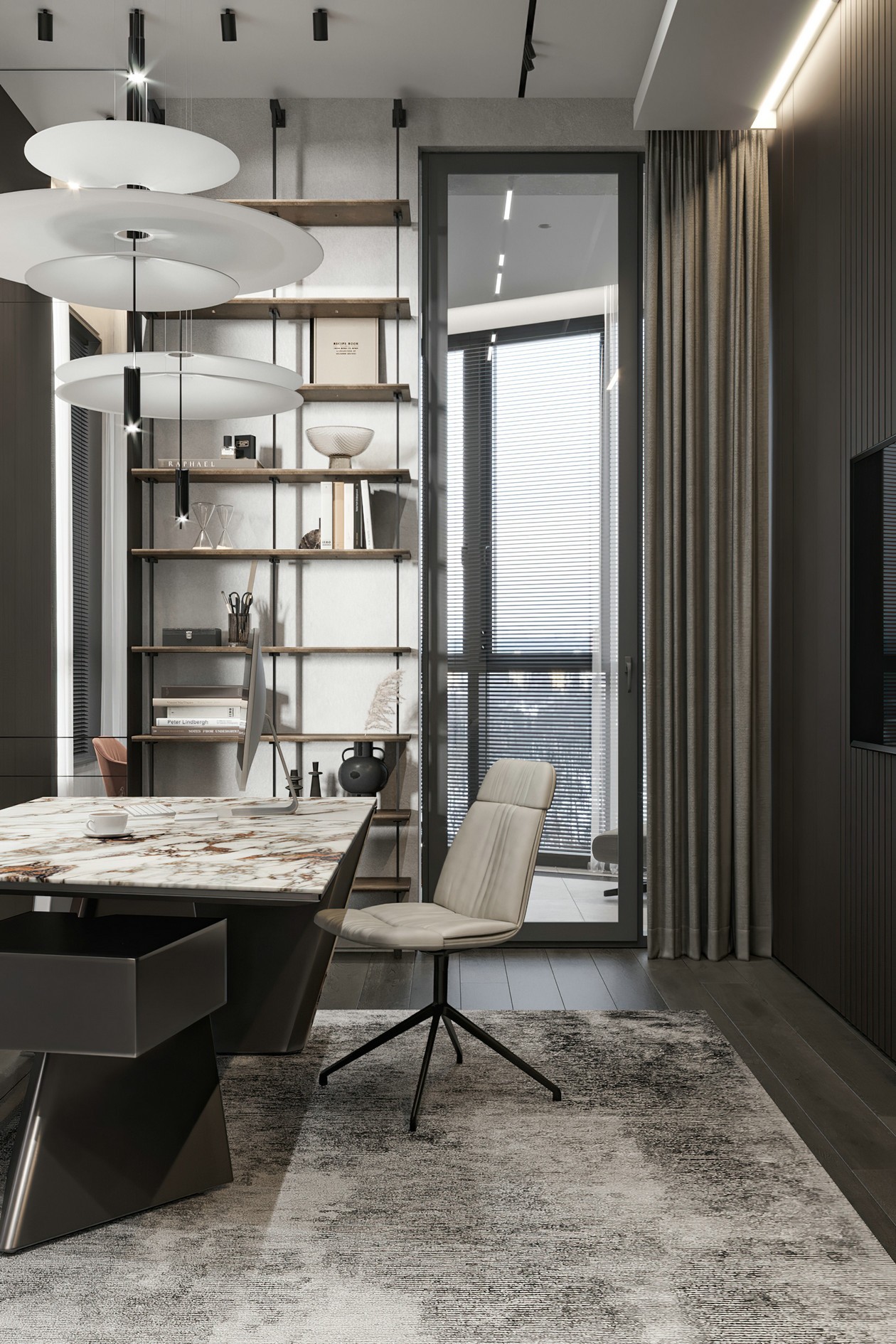 高级灰色系公寓设计-12