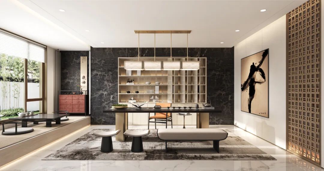 杭州富春江花苑奢华私人别墅豪宅 住宅设计丨中国杭州丨OTL 本体建筑空间设计-17