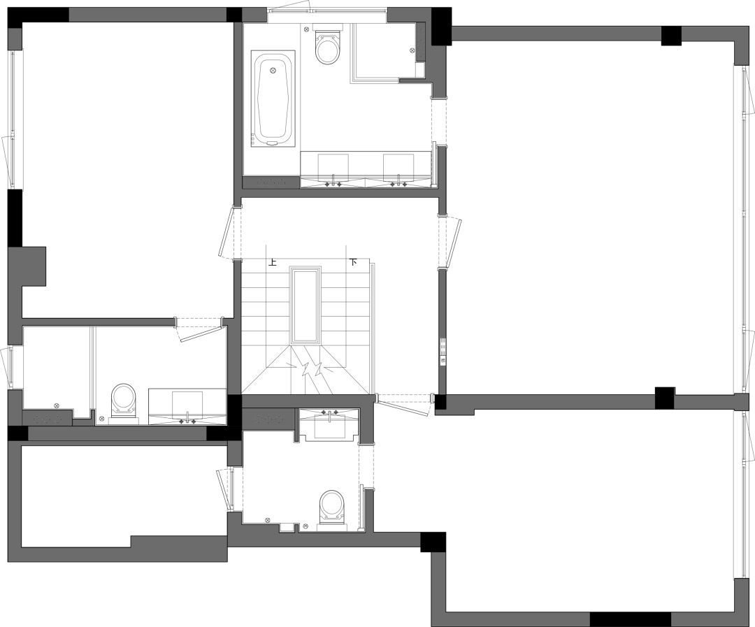 德清绿城凤栖云庐 220㎡极简叠墅精装修改造项目丨本空设计工作室-10