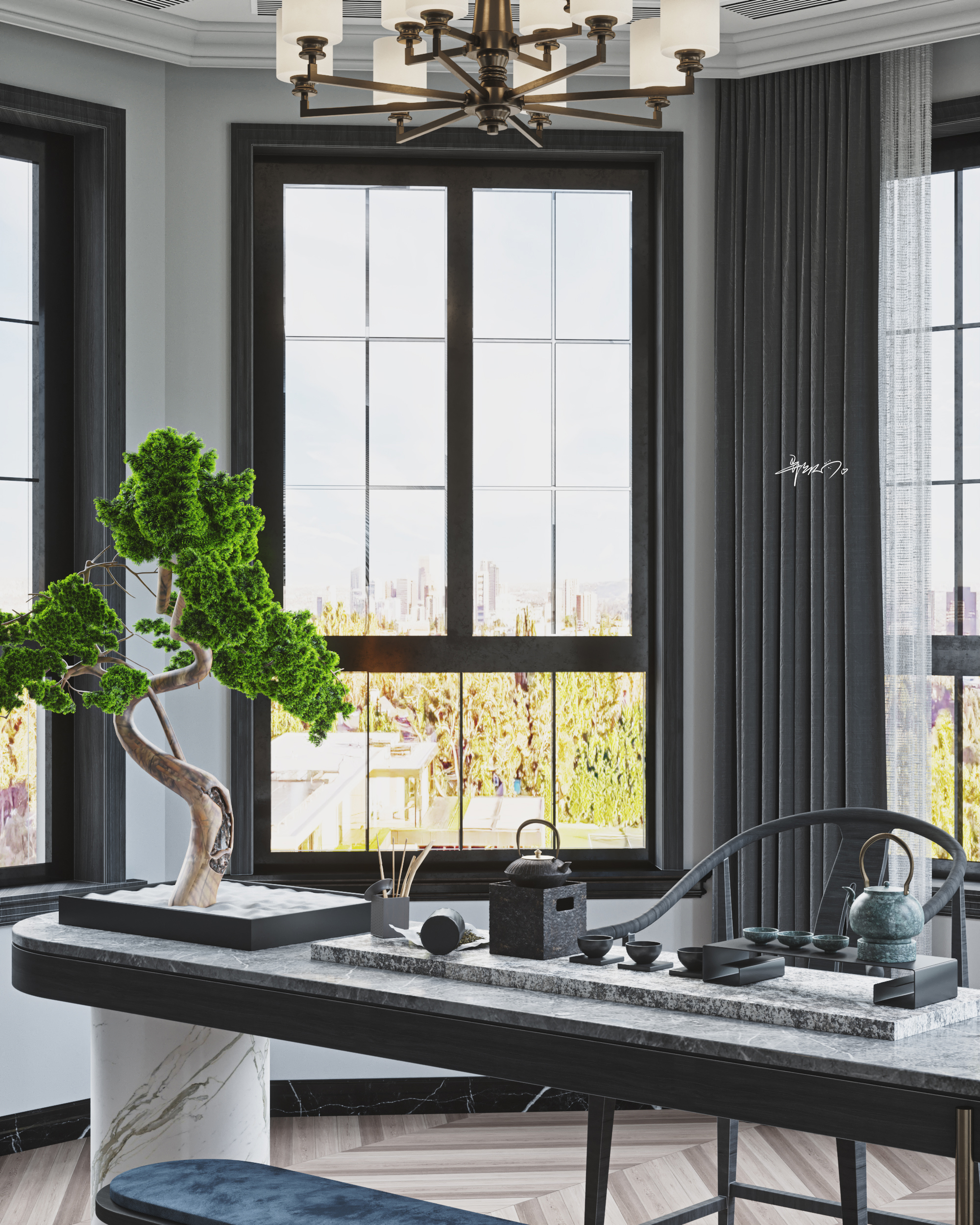 现代美式风格打造舒适生活空间-9