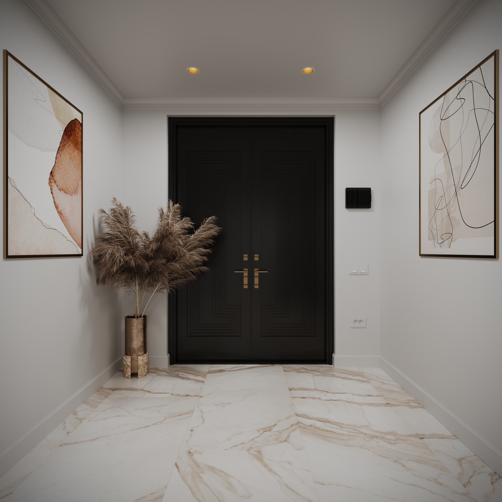 Hall,Living Room 设计丨美国-3