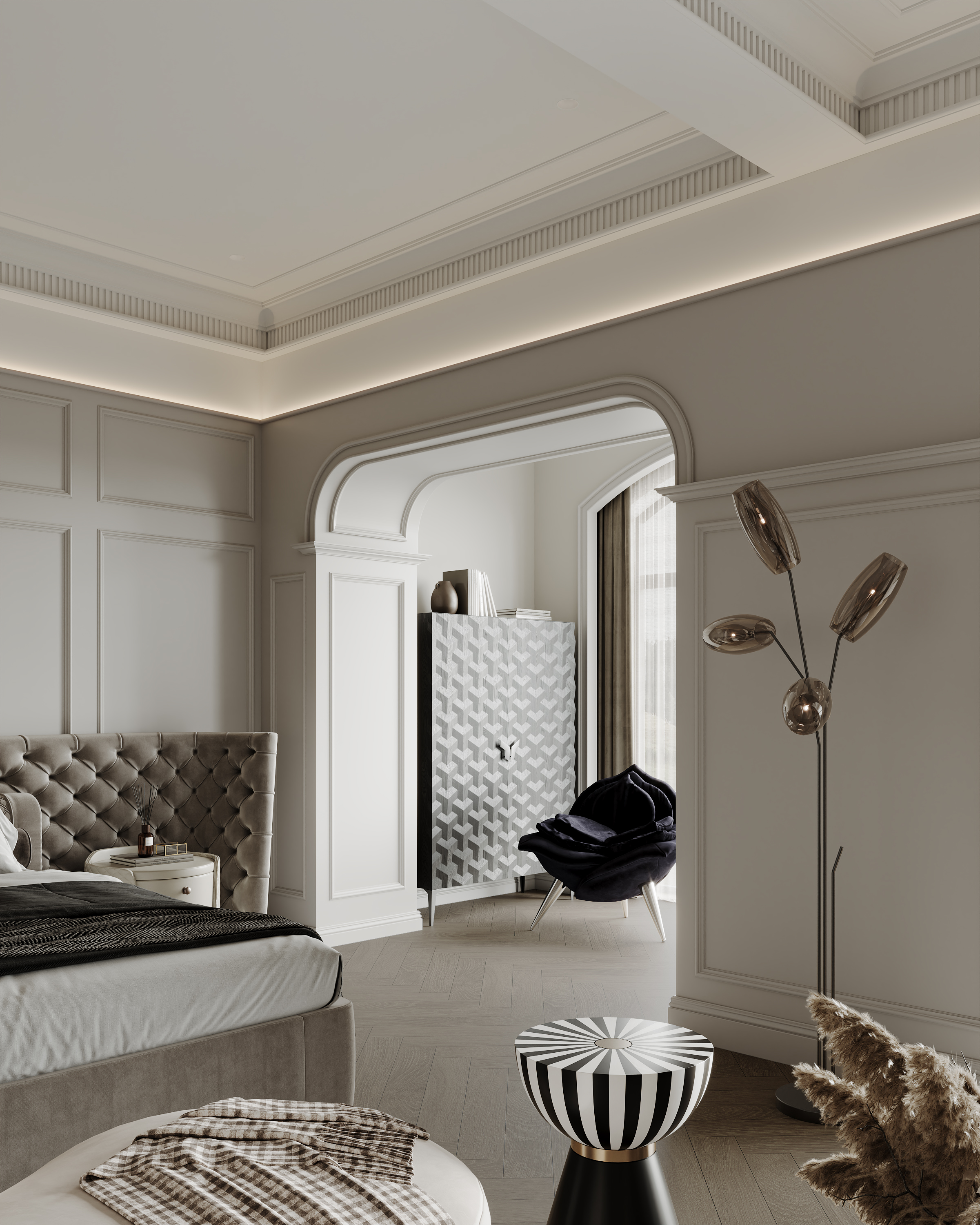 美式轻奢别墅空间表现-11