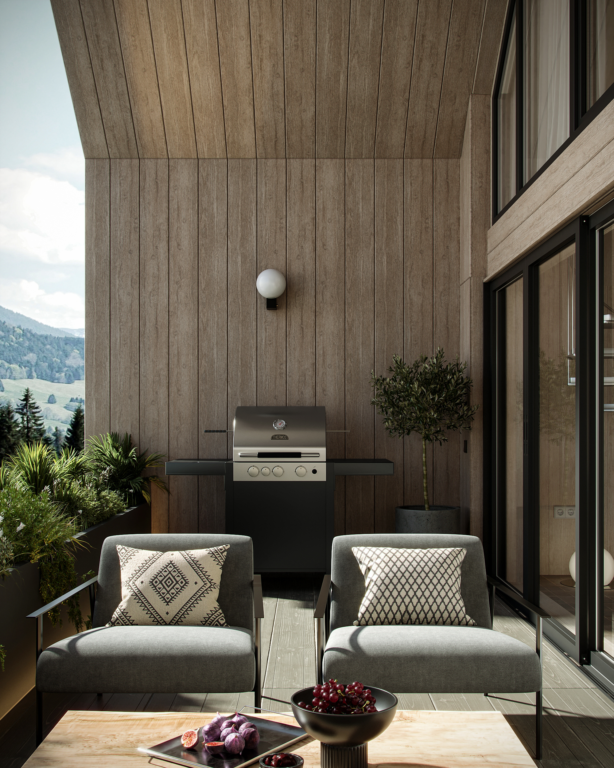 喀尔巴阡山脉中的现代谷仓式房屋丨乌克兰-12