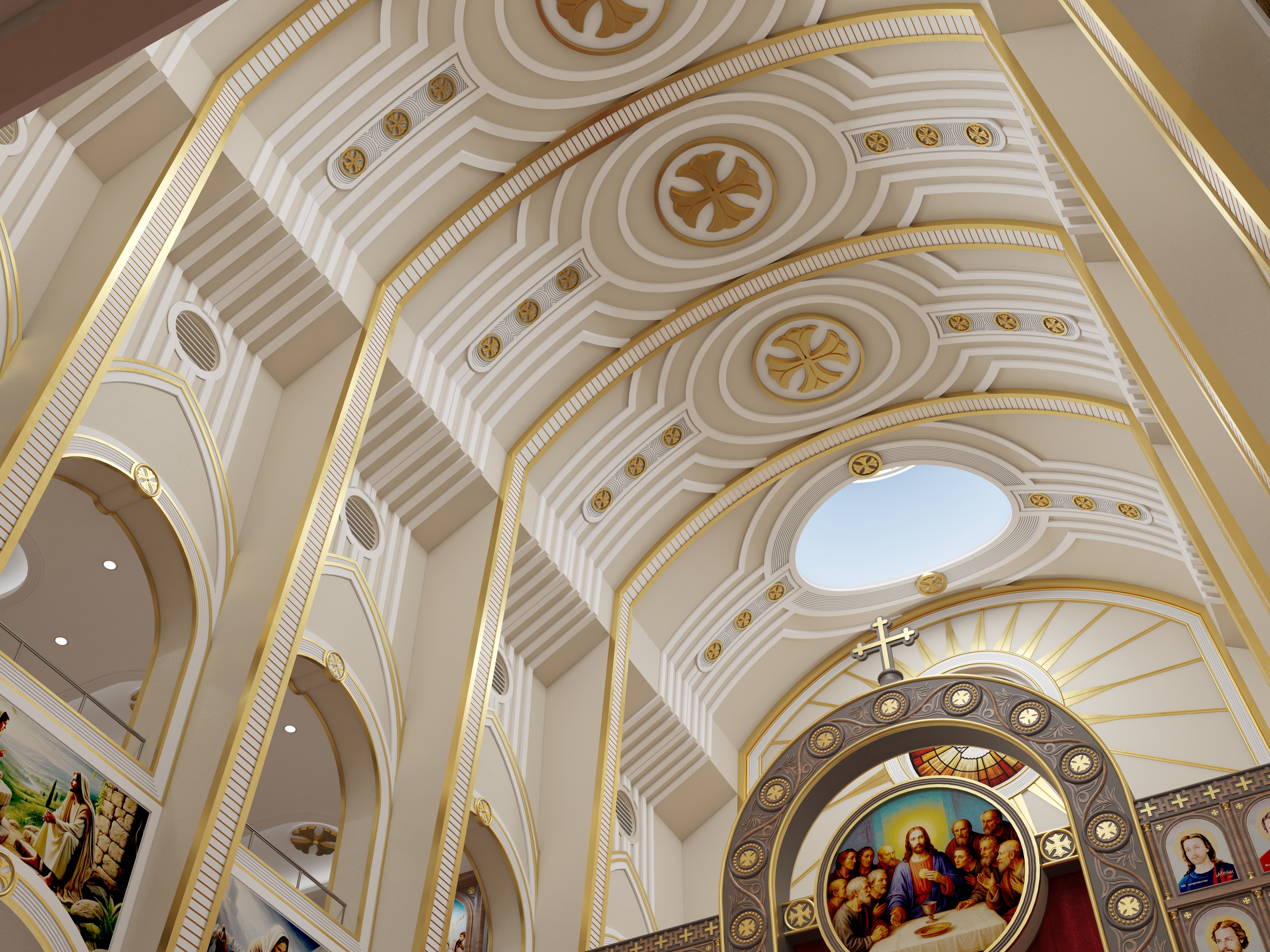 Church of the Holy Cross interior design-14