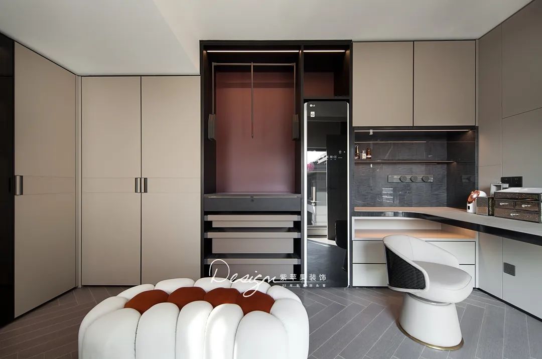 300㎡木质与石材奏响现代风的自然和弦丨紫苹果全案设计-61