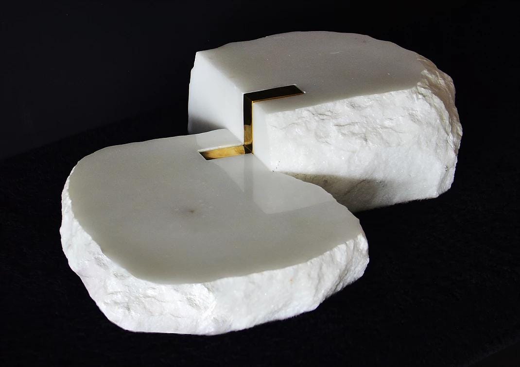 日裔雕塑&景观设计师OKASHIMO创造的系列石头艺术品-34