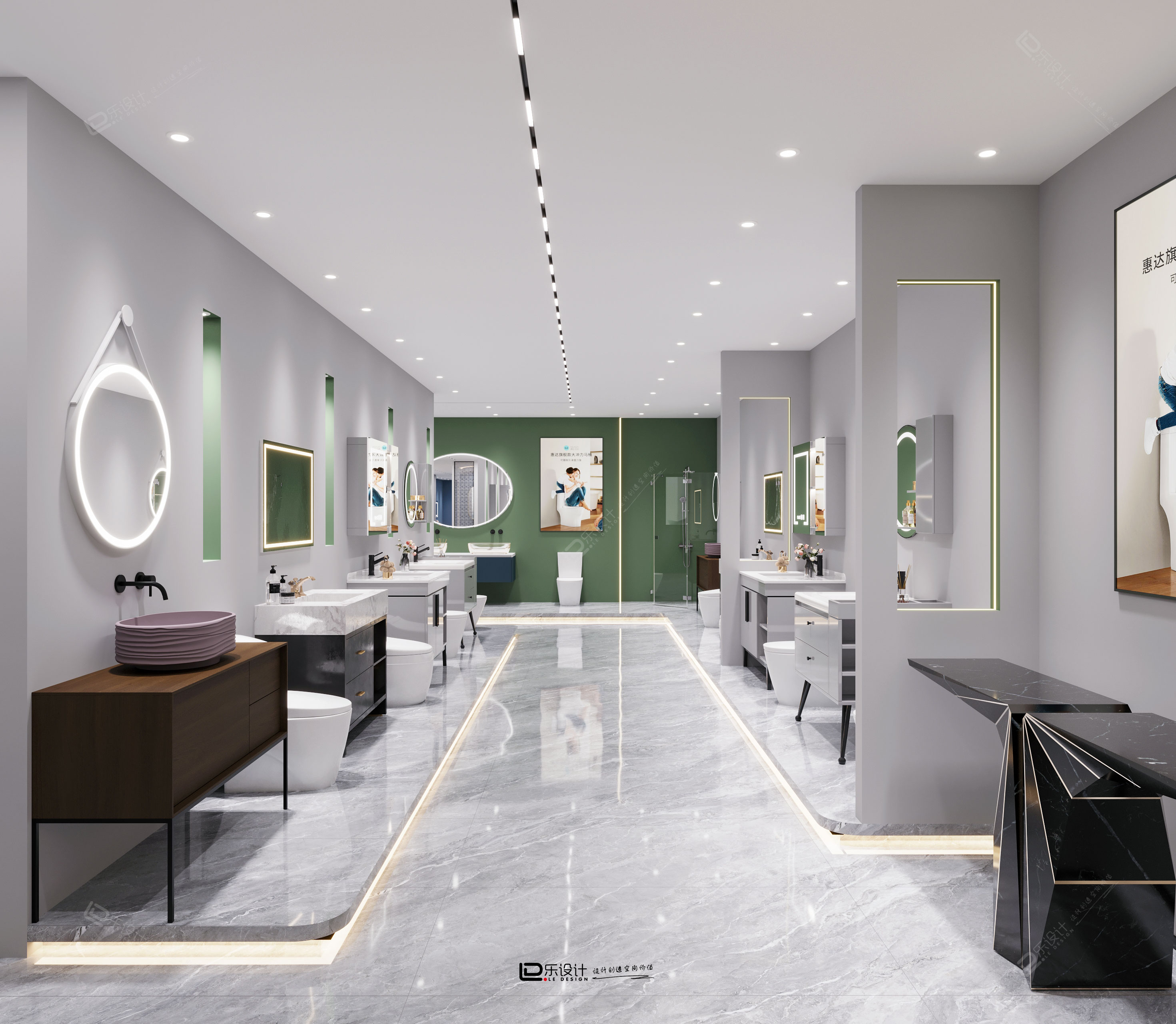 圣都新材料展厅项目丨LD 设计-22