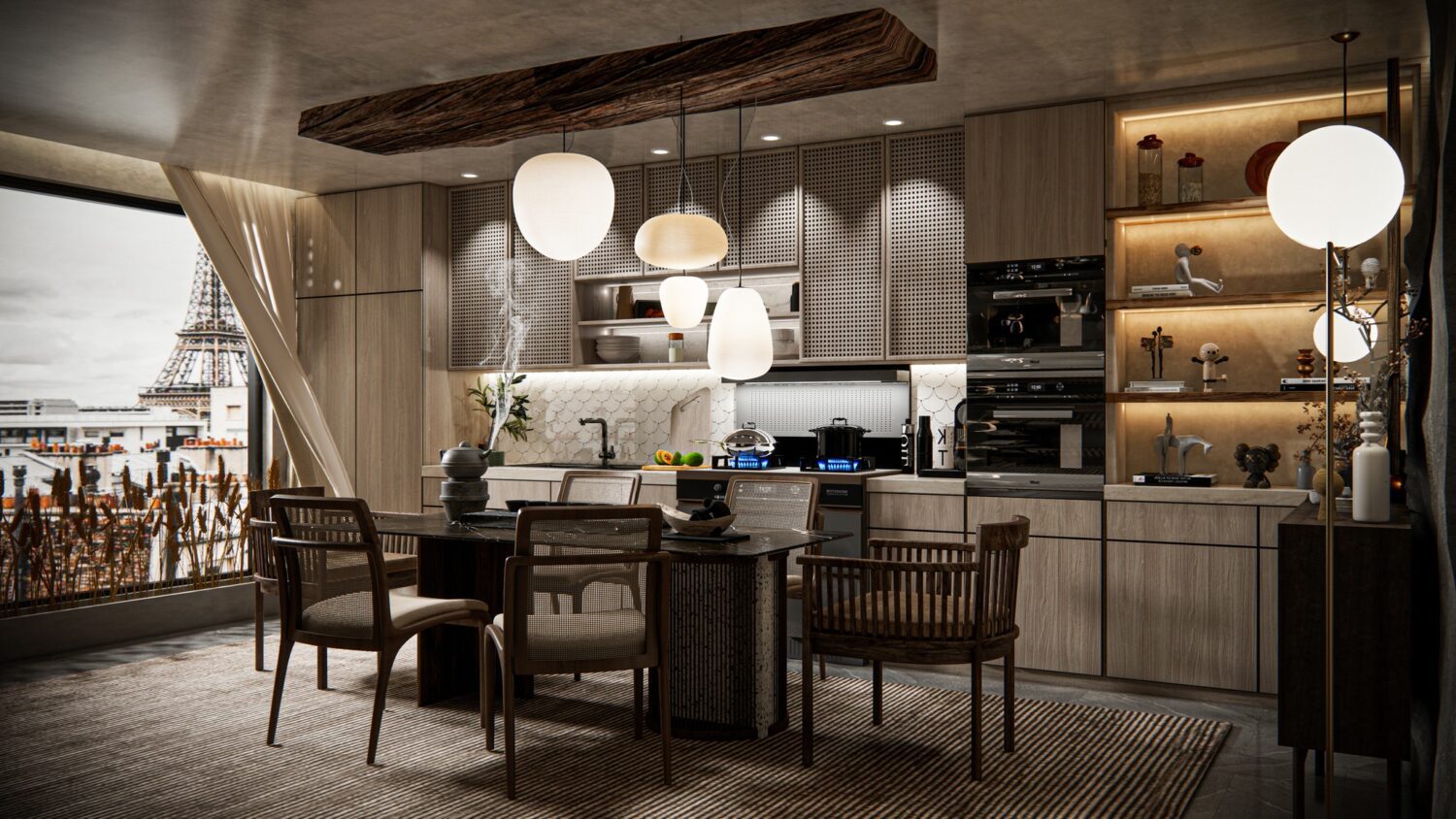 Sketchup厨房室内模型丨Tuan Quang Pham-1